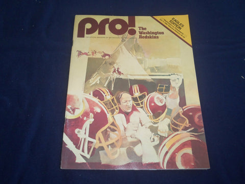 1980 OCT 5 PRO MAGAZINE - WASHINGTON REDSKINS AT PHILADELPHIA EAGLES - ST 3811R