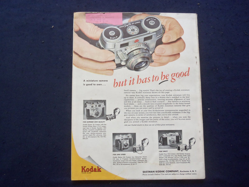 1953 JULY PHOTOGRAPHY MAGAZINE - PHILIPE HALSMAN - ABC'S OF COLOR - SP 4781J