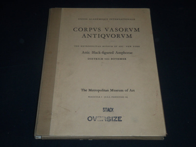 1963 CORPUS VASORUM ANTIQUORUM METROPOLITAN MUSEUM OF ART VOLUME - Z 133