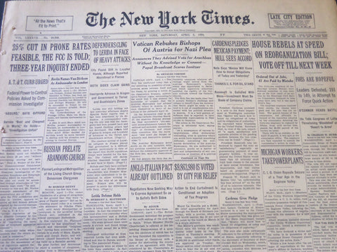 1938 APRIL 2 NEW YORK TIMES - DEFENDERS CLING TO LERIDA - NT 6277
