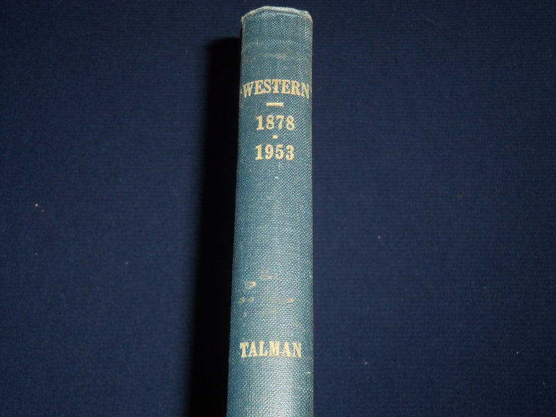 1953 WESTERN 1878-1953 UNIVERSITY OF WESTERN ONTARIO BOOK - TALMAN - KD 2919O