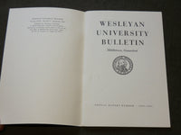 1944-1965 WESLEYAN UNIVERSITY BULLETIN LOT OF 18- MIDDLETOWN CONNECTICUT- WR 243