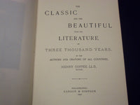 1896 THE CLASSIC & THE BEAUTIFUL FROM LITERATURE COPPEE LOT OF 6 VOLUMES- KD 794