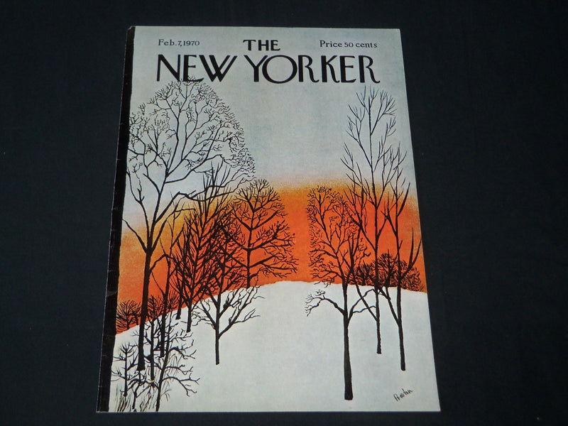 1970 FEBRUARY 7 NEW YORKER MAGAZINE FRONT COVER ONLY - GREAT ART FOR FRAMING