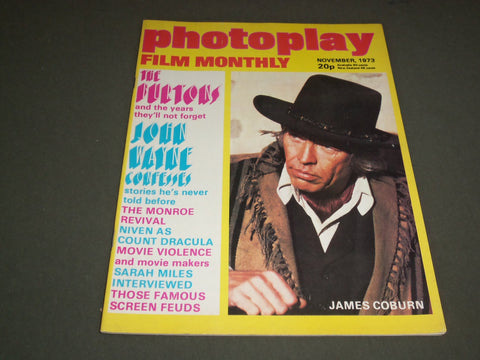 1973 NOVEMBER PHOTOPLAY FILM MONTHLY MAGAZINE - JAMES COBURN - SP 7588