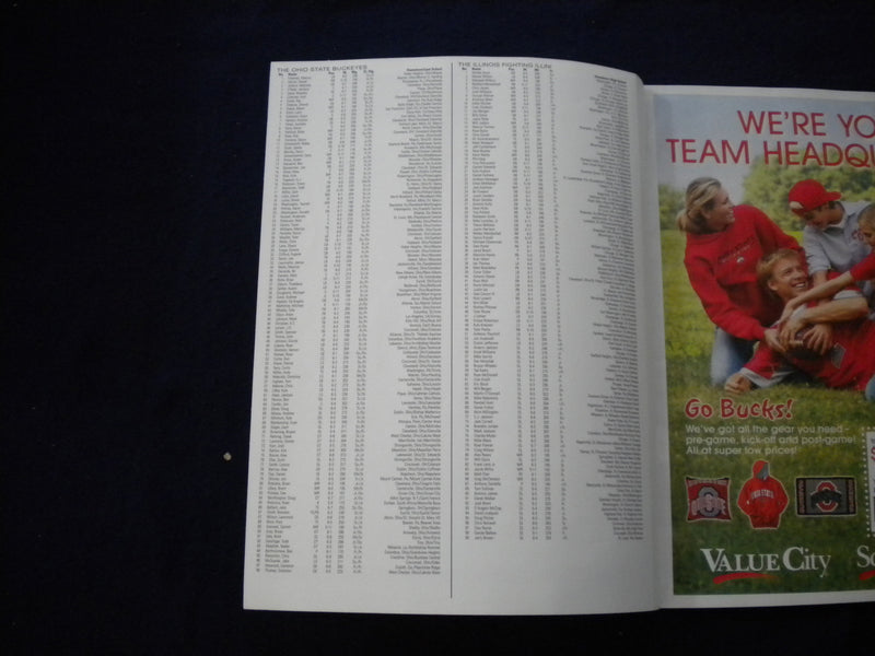 2007 NOV 10 FOOTBALL PROGRAM - OHIO STATE UNIV VS ILLINOIS STATE UNIV - SP 3625C