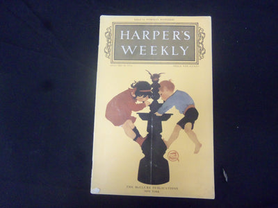 1914 JANUARY 24 HARPER'S WEEKLY MAGAZINE - NICE COVER & ILLUSTRATIONS - ST 2480