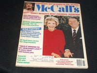 1985 NOVEMBER MCCALL'S MAGAZINE - NANCY & RONALD REAGAN FRONT COVER - E 458