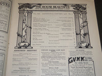 1906 JANUARY THE HOUSE BEAUTIFUL MAGAZINE - GREAT PHOTOS & ADS - ST 380