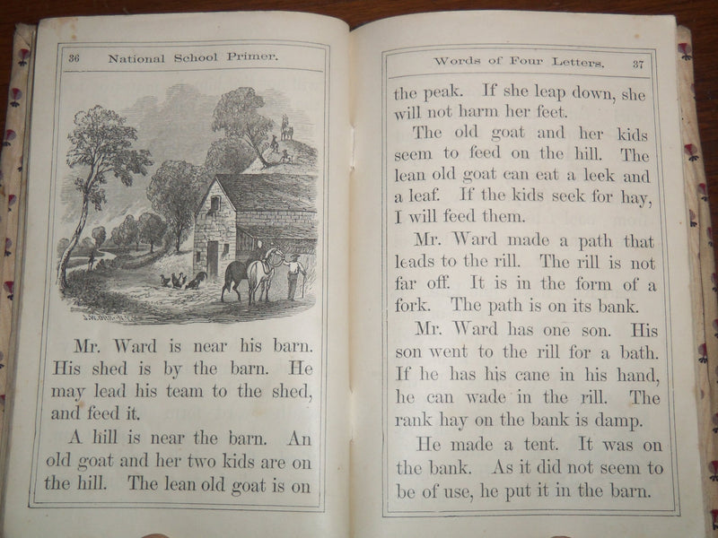 1875 NATIONAL SCHOOL PRIMER PRIMARY WORD BUILDER BOOK BY J. M. WATSON - K 2018