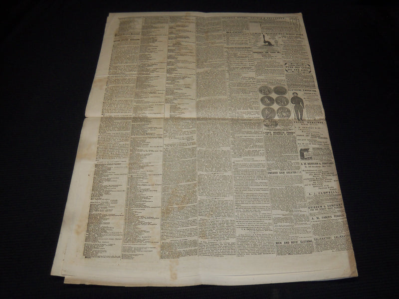 1855 APRIL UNITED STATES JOURNAL NEWSPAPER - JOHN RANDOLPH - NP 3879D