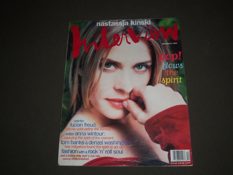 1993 DECEMBER INTERVIEW MAGAZINE - NASTASSJA KINSKI COVER - SP 3276