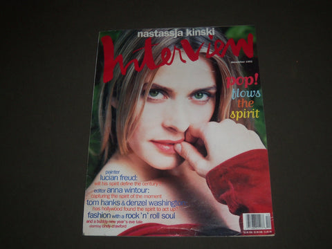 1993 DECEMBER INTERVIEW MAGAZINE - NASTASSJA KINSKI COVER - SP 3276