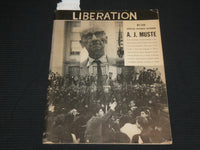 1957 SEPT/OCT LIBERATION MAGAZINE - A. J. MUSTE - DOUBLE NUMBER ISSUE - J 6993