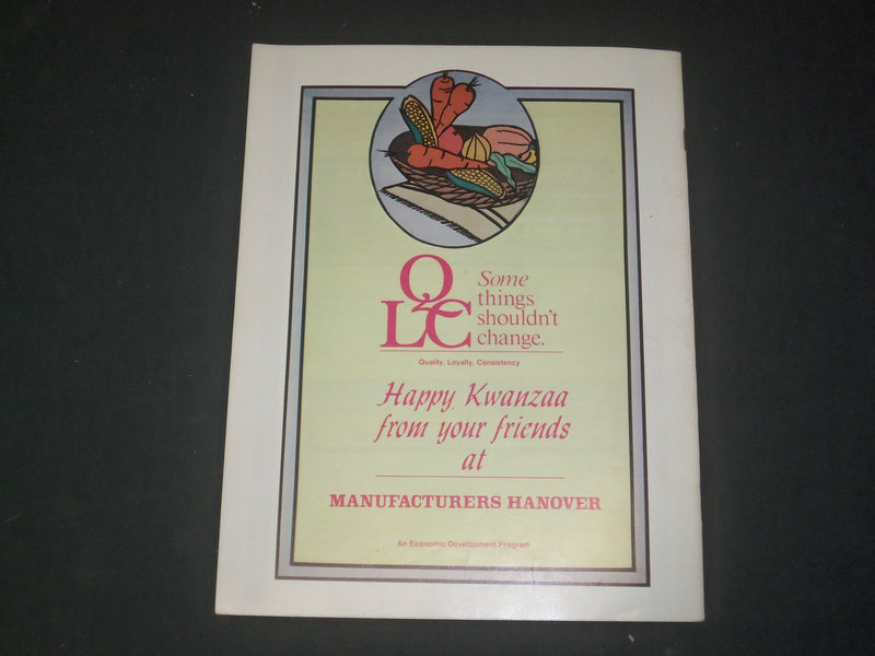 1984-1985 KWANZAA MAGAZINE - NICE PHOTOS - ST 997O