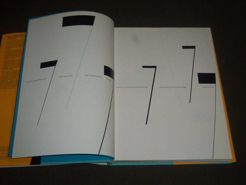 1986 GRAPHIC DESIGN USA NO. 7 HARDCOVER BOOK - GREAT PRINTS - I 580