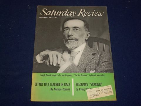 1957 FEBRUARY 9 SATURDAY REVIEW MAGAZINE - JOSEPH CONRAD - SP 9446