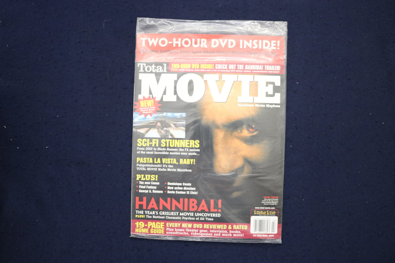 2001 FEBRUARY/MARCH TOTAL MOVIE MAGAZINE - HANNIBAL COVER - E 18818