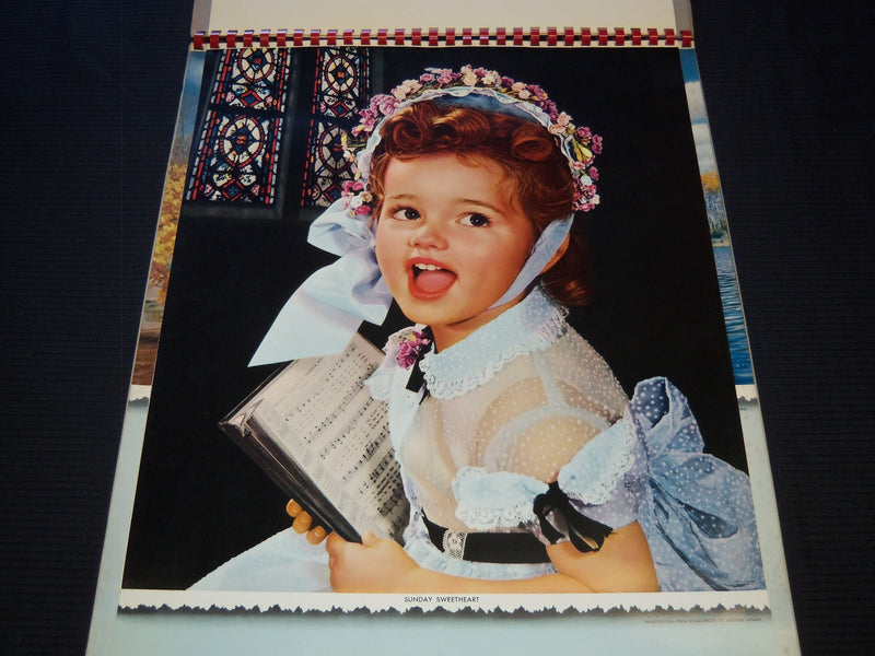 1957 SUPERIOR GIFT LINE HANGERS CALENDAR SALESMAN SAMPLE SHEETS BOOK - C 7