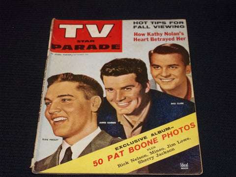 1958 SEPTEMBER TV STAR PARADE MAGAZINE - PRESLEY CLARK GARNER COVER - E 14024
