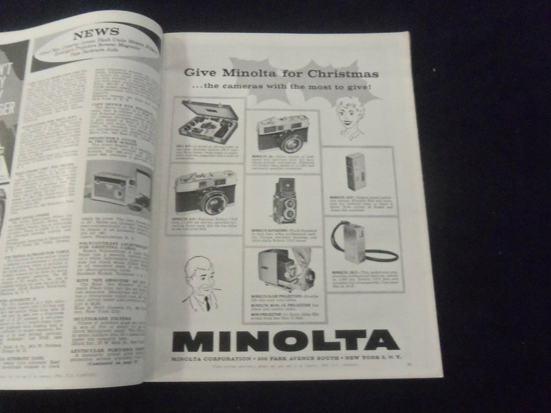 1962 JANUARY U.S CAMERA MAGAZINE - CLOSEUP PHOTOGRAPHY - SP 4713Q