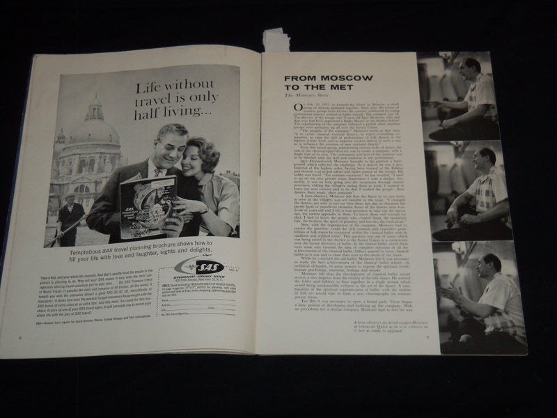 1960 MOISEYEV DANCE COMPANY TOUR BOOK - GREAT PHOTOS - J 8897