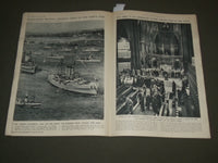 1937 MAY 22 ILLUSTRATED LONDON NEWS MAGAZINE CORONATION NAVAL REVIEW - SP 8406