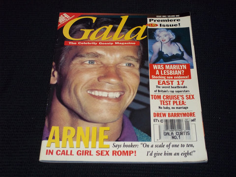 1994 GALA MAGAZINE - ARNOLD SCHWARZENEGGER COVER - PREMIER ISSUE - E 16887