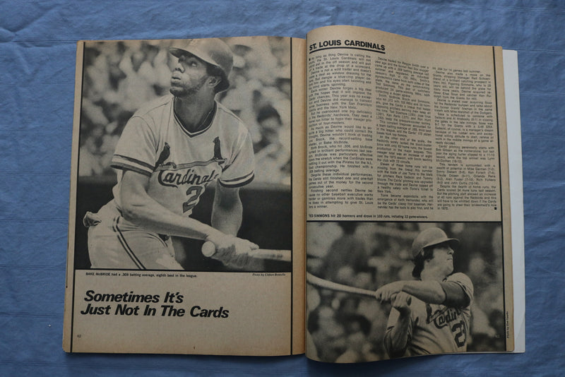 1975 DELL BASEBALL MAGAZINE - LOU BROCK COVER - ST 5507D