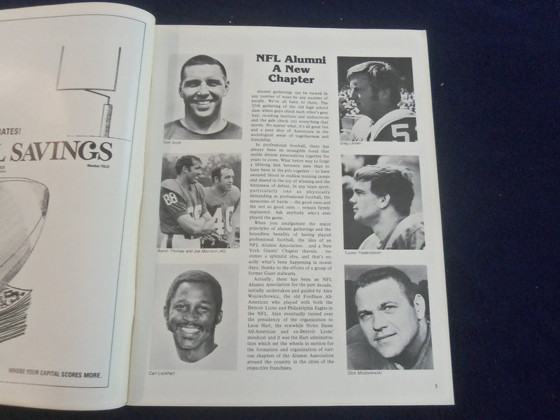 1977 NOVEMBER 20 PRO MAGAZINE - NY GIANTS VS. CLEVELAND BROWNS - SP 4714V