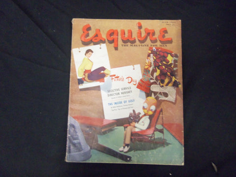 1951 JULY ESQUIRE MAGAZINE - GREAT COVER, PHOTOS AND ADS - ST 2687