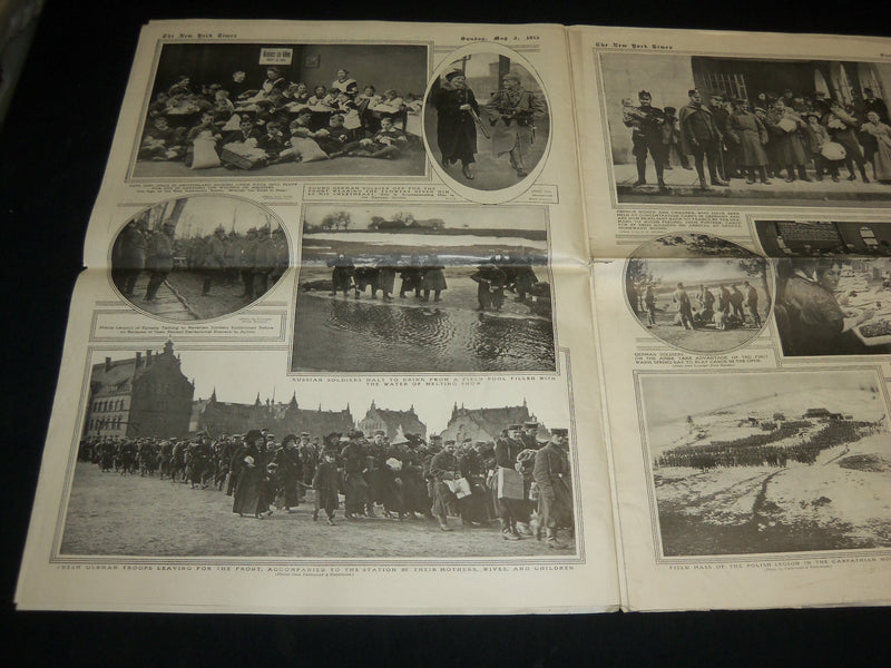 1915 MAY 2 NEW YORK TIMES PICTURE SECTION - FRENCH SOLDIERS - NP 5475