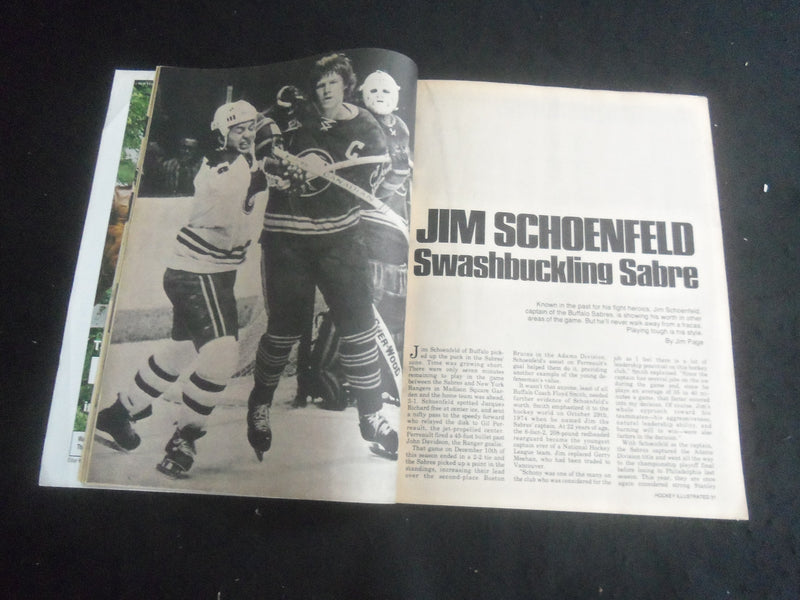 1976 MARCH HOCKEY ILLUSTRATED MAGAZINE-ESPOSITOIN COVER- DIONNE POSTER - B 6235H