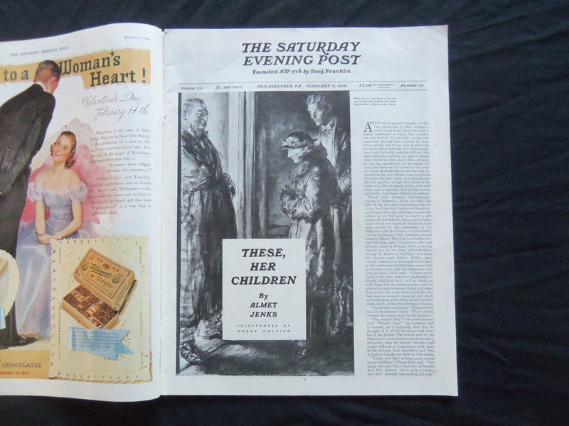 1939 FEB 11 THE SATURDAY EVENING POST MAGAZINE - NORMAN ROCKWELL COVER - SP 1773