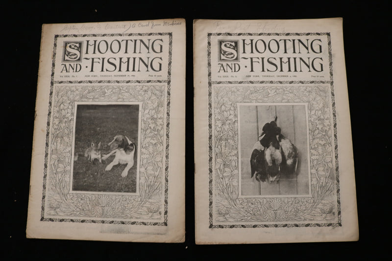1900 SHOOTING AND FISHING MAGAZINE - LOT OF 21 - O 3697