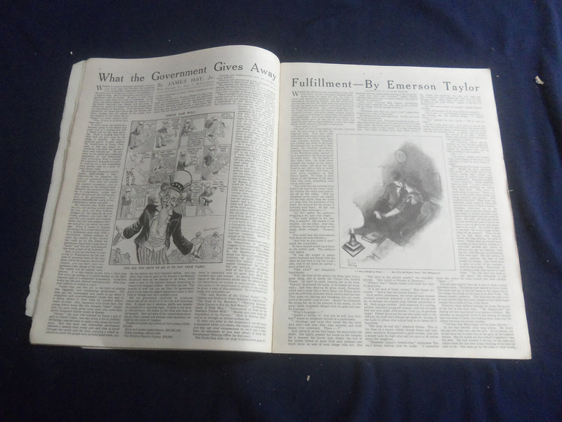 1912 FEBRUARY WOMAN'S WORLD MAGAZINE - NICE ILLUSTRATED COVER - SP 6749F