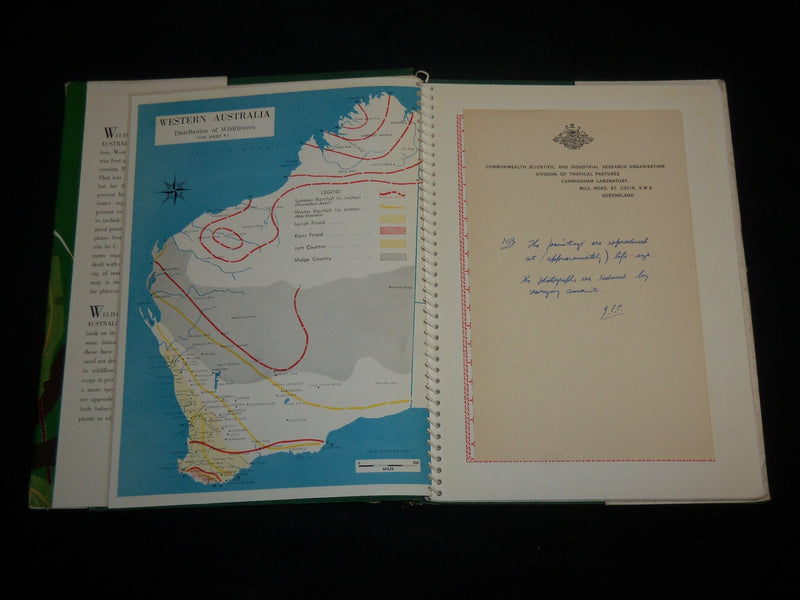 1959 WILD FLOWERS OF WESTERN AUSTRALIA HARDCOVER BOOK - KD 6644