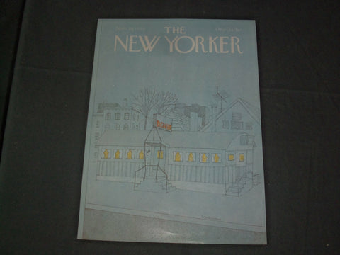 1979 NOVEMBER 19 NEW YORKER MAGAZINE FRONT COVER ONLY - GREAT ART FOR FRAMING