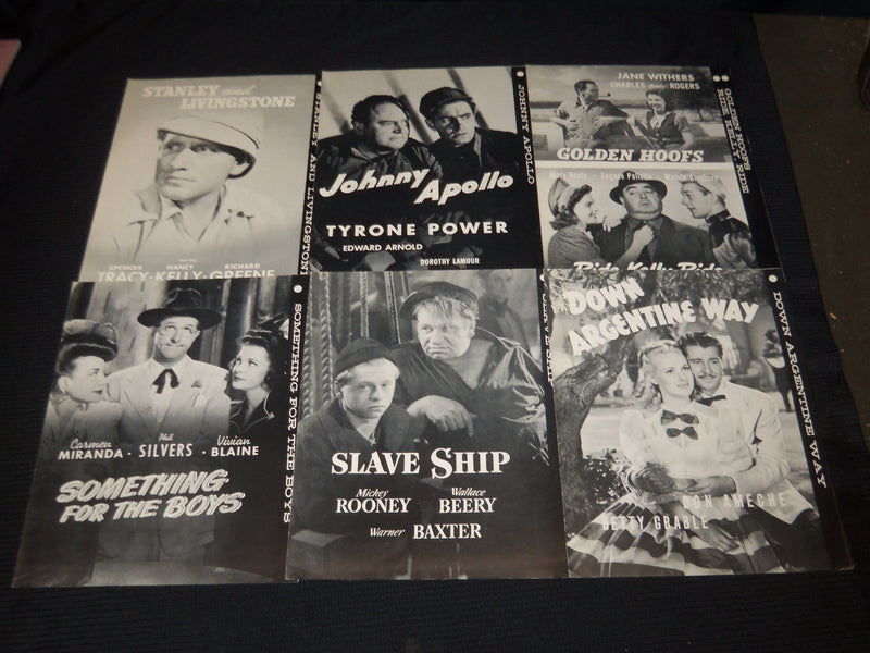 1930'S-1940'S MOVIE NEWS RELEASES - NTA ASSOCIATION LOT OF 14 - K 46