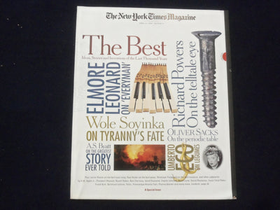1999 APRIL 18 THE NEW YORK TIMES MAGAZINE -BEST STORIES OF 1,000 YEARS- ST 1952M