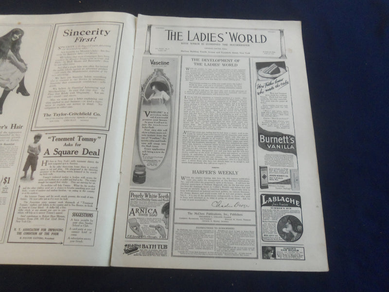 1913 AUGUST THE LADIES' WORLD MAGAZINE - WHO WILL MARRY MARY? - B 4164D