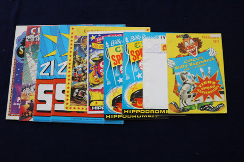 1970'S CIRCUS PROGRAMS - LOT OF 10 - O 3519