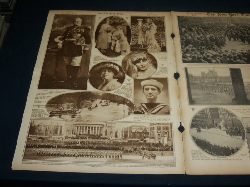 1917 MAY 13 NEW YORK TIMES ROTO PICTURE SECTION - WILSON & CABINET - NT 8986