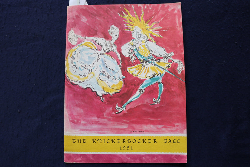 1951 DECEMBER 14 THE KNICKERBOCKER BALL PROGRAM - K 1738