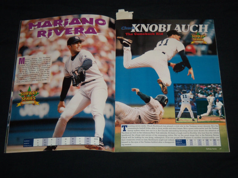 2001 METS - YANKEES SUBWAY SERIES MAGAZINE - DEREK JETER - MIKE PIAZZA - J 8697