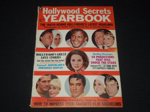 1968 NO. 17 HOLLYWOOD SECRETS YEARBOOK MAGAZINE - ELVIS PRESLEY COVER - E 14339