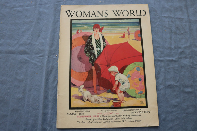 1928 AUGUST WOMAN'S WORLD MAGAZINE - ILLUSTRATIONS/STORIES/ADS - SP 4783S