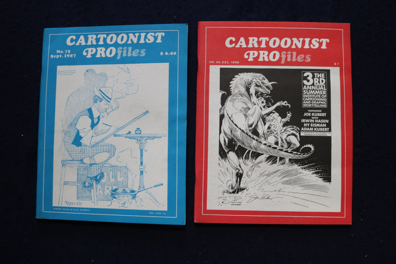 1985-1993 CARTOONIST PROFILES MAGAZINE - LOT OF 9 - O 3596