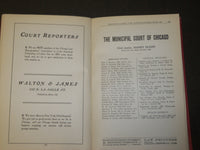 1912-1913 WALTON'S LEGAL DIRECTORY FOR CHICAGO BOOK - 10TH ANNUAL EDN - KD 5200