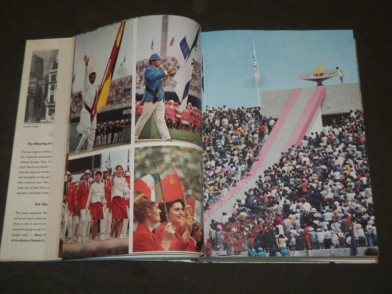 1968 UNITED STATES OLYMPIC HARDCOVER BOOK - GREAT PHOTOS - KD 3596
